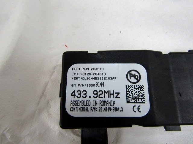 OJACEVALEC / ANTENA OEM N. 13500144 ORIGINAL REZERVNI DEL OPEL ASTRA J P10 5P/3P/SW (2010 - 2015) DIESEL LETNIK 2011