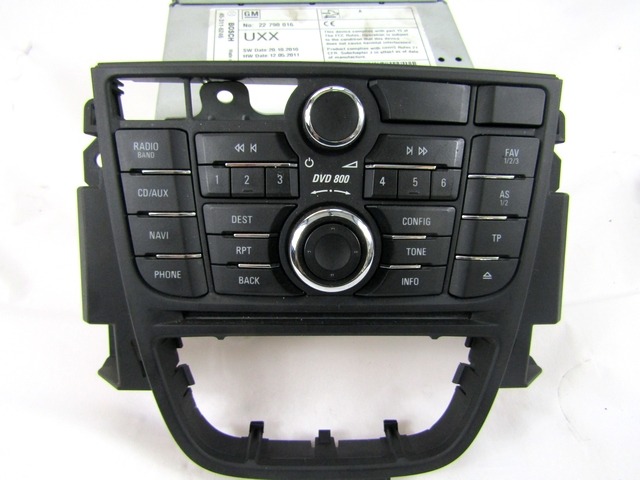 REZERVNI DELI, RADIJSKO-NAVIGACIJSKE NAPRAVE OEM N. 22790016 22764032 13346053 ORIGINAL REZERVNI DEL OPEL ASTRA J P10 5P/3P/SW (2010 - 2015) DIESEL LETNIK 2011