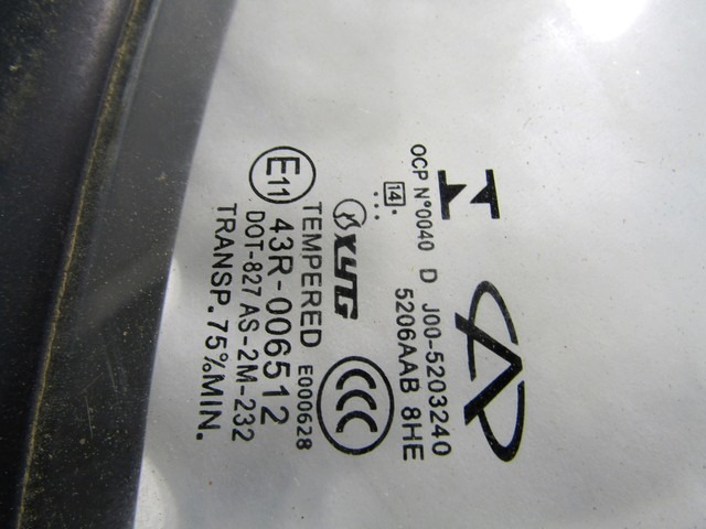 FIKSNO OKNO DESNO OEM N. J00-5203240 ORIGINAL REZERVNI DEL DR ZERO (2015 - 2019)BENZINA/GPL LETNIK 2015