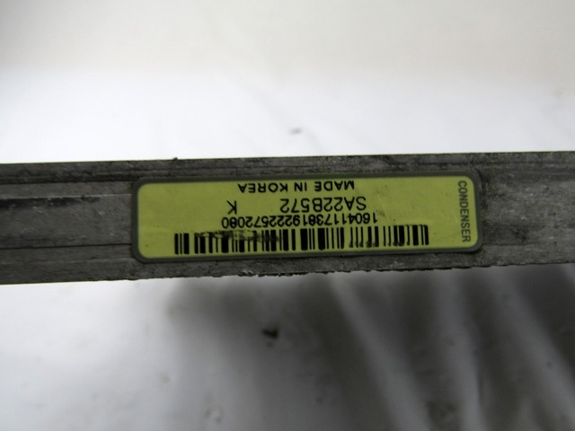 HLADILNIK KLIME OEM N. 51960726 ORIGINAL REZERVNI DEL FIAT PANDA 169 (2003 - 08/2009) DIESEL LETNIK 2007