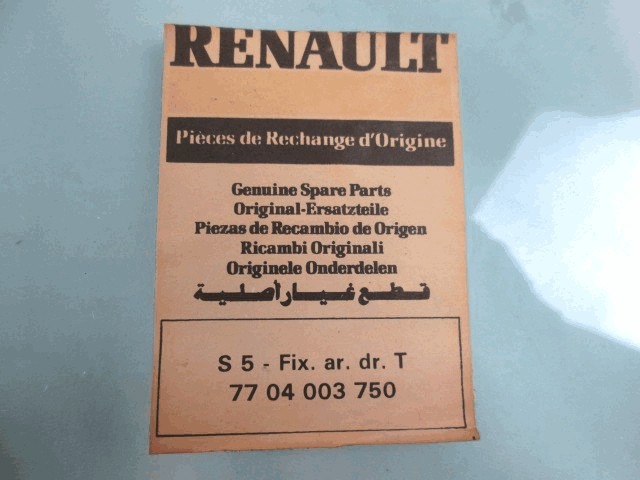 FIKSNO OKNO DESNO OEM N. 7704003750 ORIGINAL REZERVNI DEL RENAULT 5 SUPERCINQUE B/C40 (1984 - 1996)BENZINA LETNIK 1984