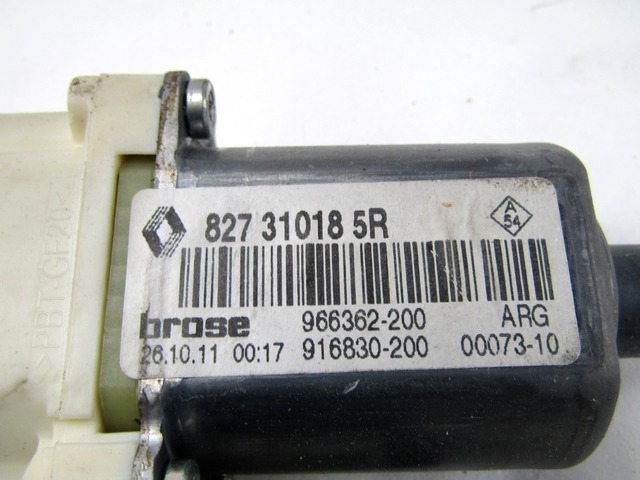 MOTORCEK ELEKTRICNEGA POMIKA ZADNJEGA STEKLA  OEM N. 827310185R ORIGINAL REZERVNI DEL RENAULT MEGANE MK3 BZ0/1 B3 DZ0/1 KZ0/1 BER/SPORTOUR/ESTATE (2009 - 2015) DIESEL LETNIK 2011