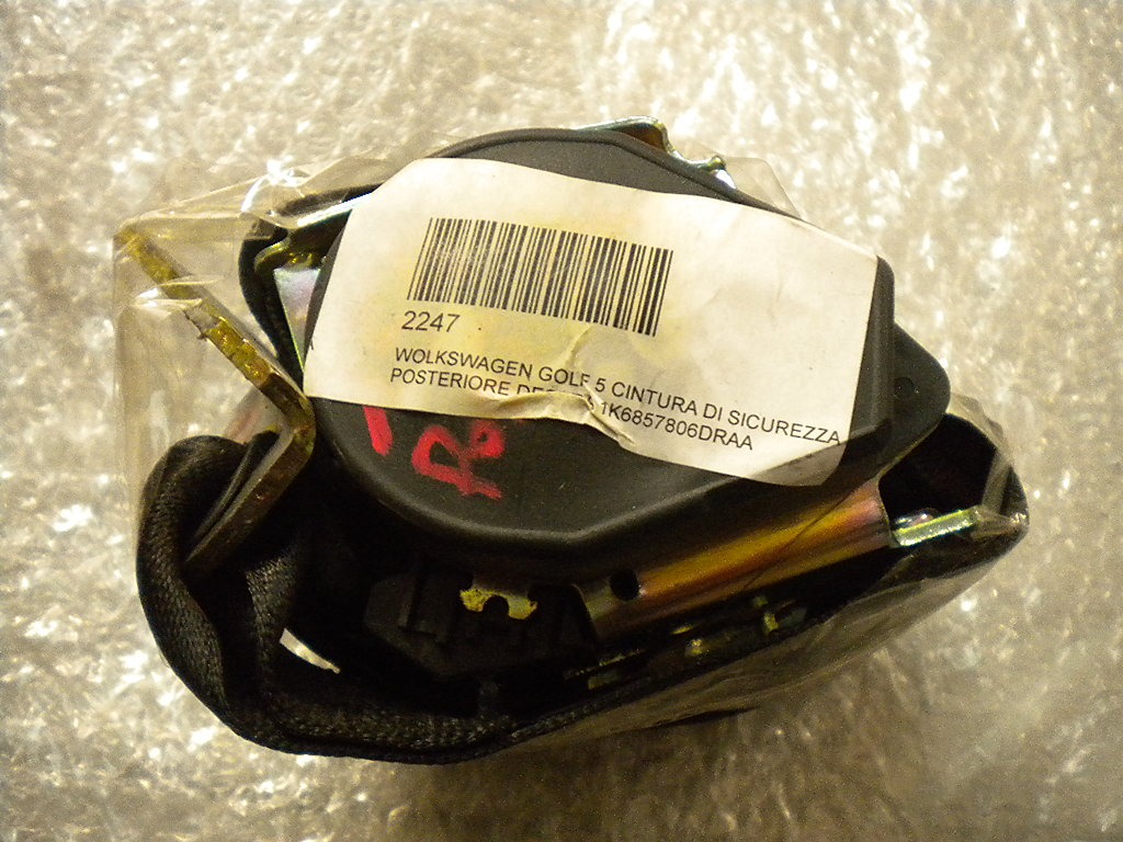 VARNOSTNI PAS OEM N. 1K6857806DRAA  ORIGINAL REZERVNI DEL VOLKSWAGEN GOLF V 1K1 1K5 MK5 BER/SW (02/2004-11/2008) BENZINA LETNIK 2004