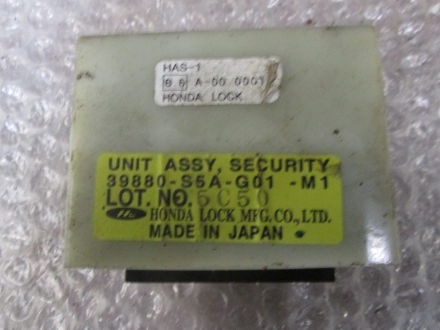 RACUNALNIK AVTOALARMA/BLOKADA MOTORJA OEM N. 39880-S5A-G01-M1 ORIGINAL REZERVNI DEL HONDA CRV RD MK2 (2002 - 2007)DIESEL LETNIK 2005