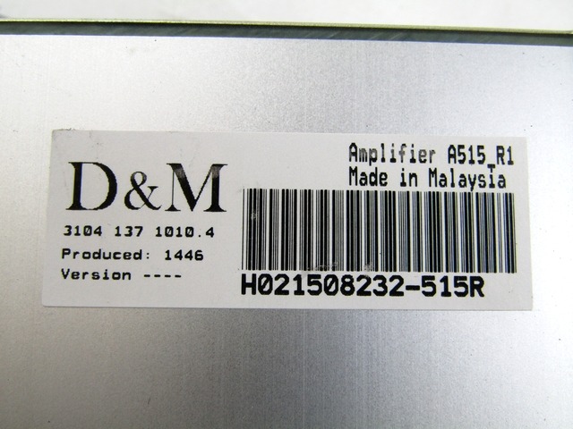 OJACEVALEC AVDIO/RADIO ENOTA  OEM N. 310414000000 ORIGINAL REZERVNI DEL DS DS3 (2015 - 2019)BENZINA LETNIK 2015