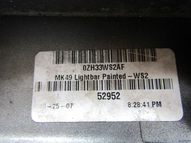 MOUNTING DELI, ZADNJI POKROV OEM N. 0ZH33WS2AF ORIGINAL REZERVNI DEL JEEP COMPASS MK49 MK1 (2006 - 2010)DIESEL LETNIK 2008