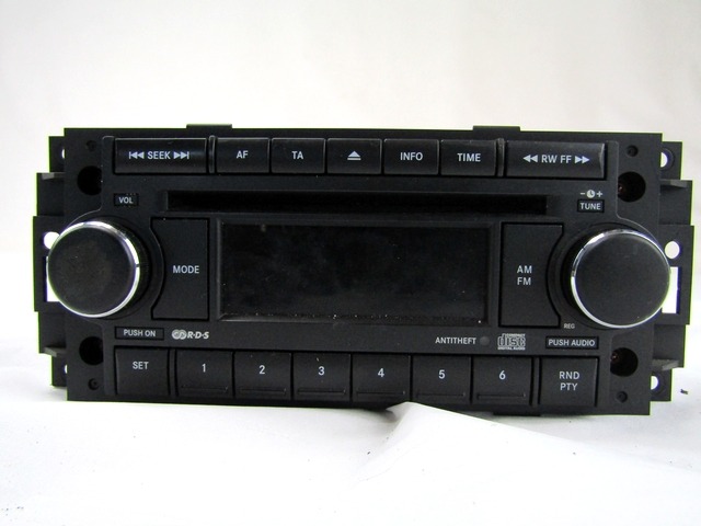 RADIO CD / OJACEVALNIK / IMETNIK HIFI OEM N. 05064067AE ORIGINAL REZERVNI DEL JEEP COMPASS MK49 MK1 (2006 - 2010)DIESEL LETNIK 2008