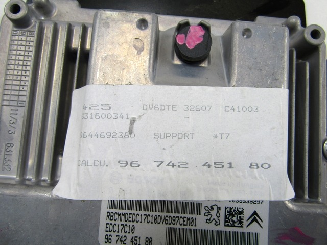KOMPLET ODKLEPANJE IN VZIG  OEM N. 33270 KIT ACCENSIONE AVVIAMENTO ORIGINAL REZERVNI DEL PEUGEOT 308 4A 4B 4C 4E 4H MK1 BER/SW/CC (2007 - 2013) DIESEL LETNIK 2011