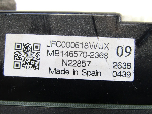 NADZOR KLIMATSKE NAPRAVE OEM N. JFC000618WUX ORIGINAL REZERVNI DEL LAND ROVER DISCOVERY L319 MK3 (2004 - 2009)DIESEL LETNIK 2007