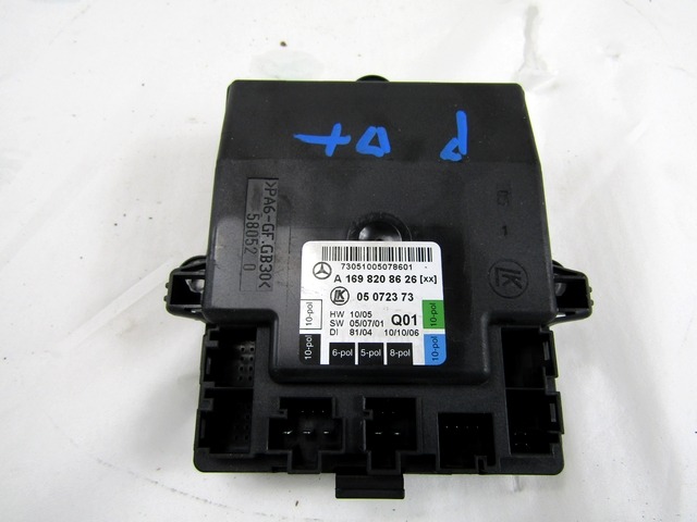 RACUNALNIK VRAT IN STEKEL OEM N. A1698208626 ORIGINAL REZERVNI DEL MERCEDES CLASSE A W169 5P C169 3P (2004 - 04/2008) DIESEL LETNIK 2007