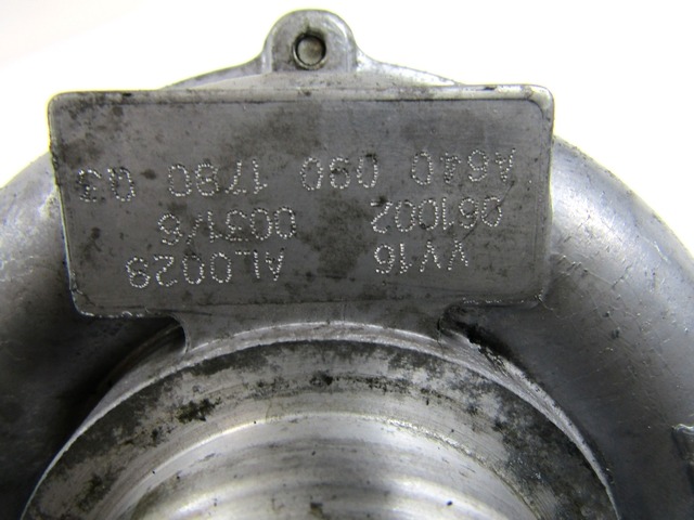 TURBINA OEM N. A6400901780 ORIGINAL REZERVNI DEL MERCEDES CLASSE A W169 5P C169 3P (2004 - 04/2008) DIESEL LETNIK 2007