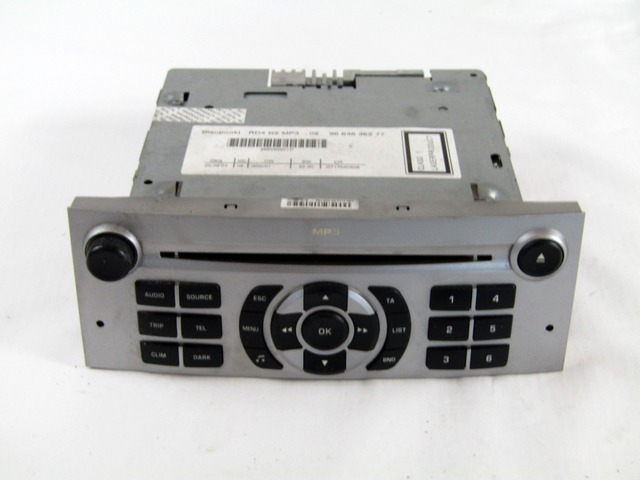 RADIO CD / OJACEVALNIK / IMETNIK HIFI OEM N. 9664636277 ORIGINAL REZERVNI DEL PEUGEOT 407 6C 6D 6E BER/SW (2004 - 06/2008) DIESEL LETNIK 2008