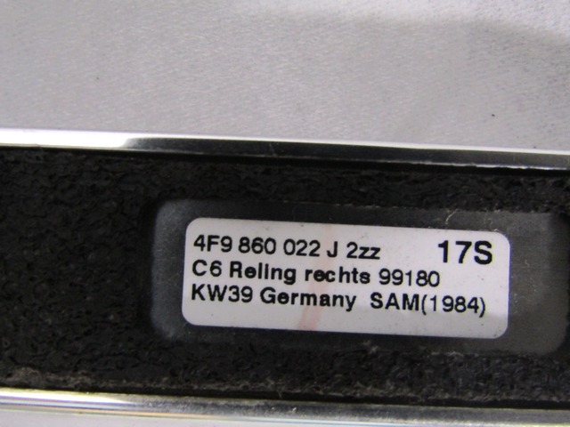 BAR STRE?NI PAR OEM N. 4F9860022J ORIGINAL REZERVNI DEL AUDI A6 C6 4F2 4FH 4F5 BER/SW/ALLROAD (07/2004 - 10/2008) DIESEL LETNIK 2007