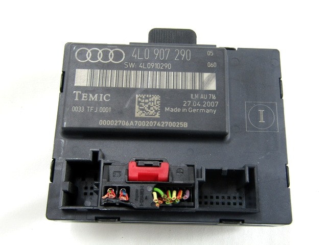 RACUNALNIK VRAT IN STEKEL OEM N. 4L0907290 ORIGINAL REZERVNI DEL AUDI Q7 4L (2005 - 2015) DIESEL LETNIK 2007