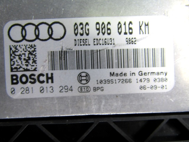 KOMPLET ODKLEPANJE IN VZIG  OEM N. 19971 KIT ACCENSIONE AVVIAMENTO ORIGINAL REZERVNI DEL AUDI A4 B7 8EC 8ED 8HE BER/SW/CABRIO (2004 - 2007) DIESEL LETNIK 2006