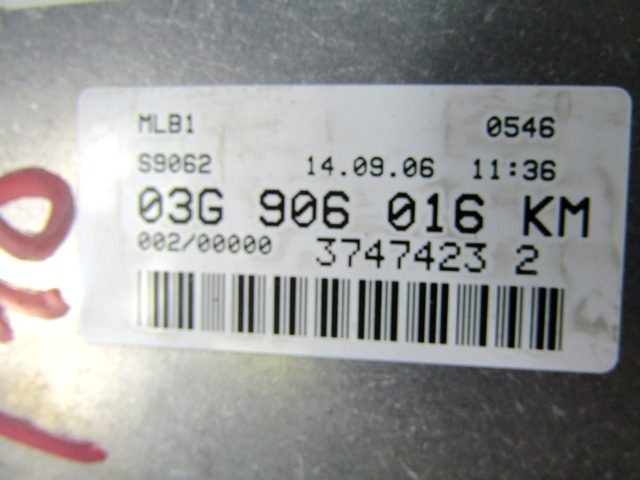 KOMPLET ODKLEPANJE IN VZIG  OEM N. 19971 KIT ACCENSIONE AVVIAMENTO ORIGINAL REZERVNI DEL AUDI A4 B7 8EC 8ED 8HE BER/SW/CABRIO (2004 - 2007) DIESEL LETNIK 2006