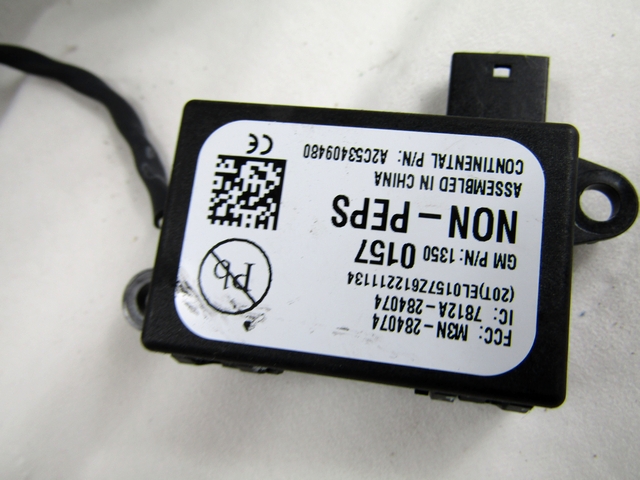 KOMPLET ODKLEPANJE IN VZIG  OEM N. 10475 KIT ACCENSIONE AVVIAMENTO ORIGINAL REZERVNI DEL OPEL ASTRA J P10 5P/3P/SW (2010 - 2015) DIESEL LETNIK 2013