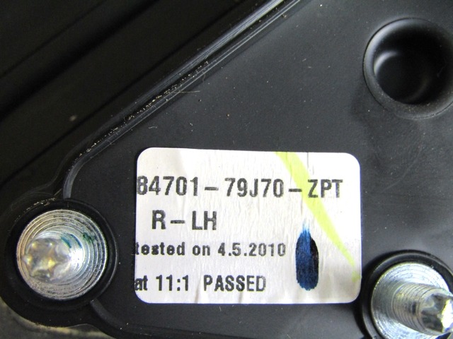 DESNO OGLEDALO OEM N. 84701-79J70 ORIGINAL REZERVNI DEL FIAT SEDICI FY R (05/2009 - 2014) BENZINA LETNIK 2010