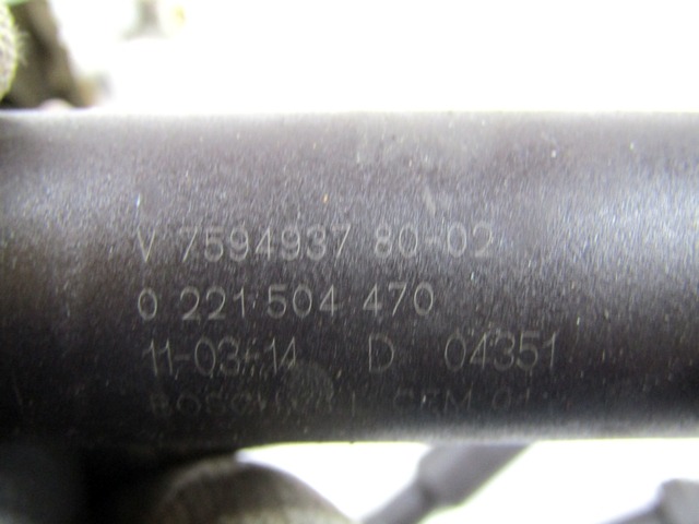 VZIGALNE TULJAVE OEM N. 221504470 ORIGINAL REZERVNI DEL CITROEN DS3 (2009 - 2014) BENZINA LETNIK 2011