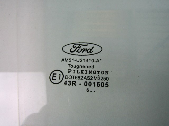 STEKLO SPREDNJIH LEVIH VRAT OEM N. AM51-U21410-A ORIGINAL REZERVNI DEL FORD CMAX MK2R DXA (2015 - 2019)DIESEL LETNIK 2017