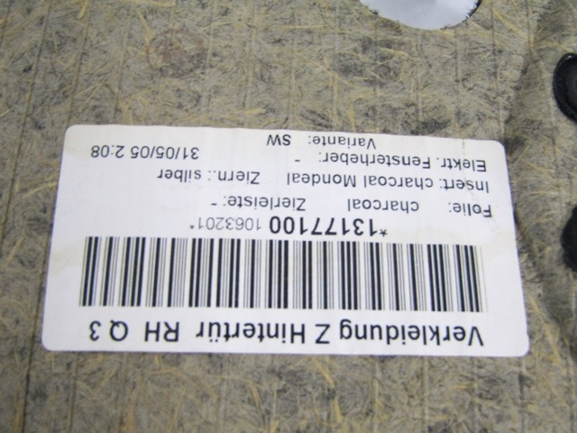 VRATNI PANEL OEM N. PNPDPOPASTRAHA04SW5P ORIGINAL REZERVNI DEL OPEL ASTRA H A04 L48,L08,L35,L67 5P/3P/SW (2004 - 2007) DIESEL LETNIK 2005