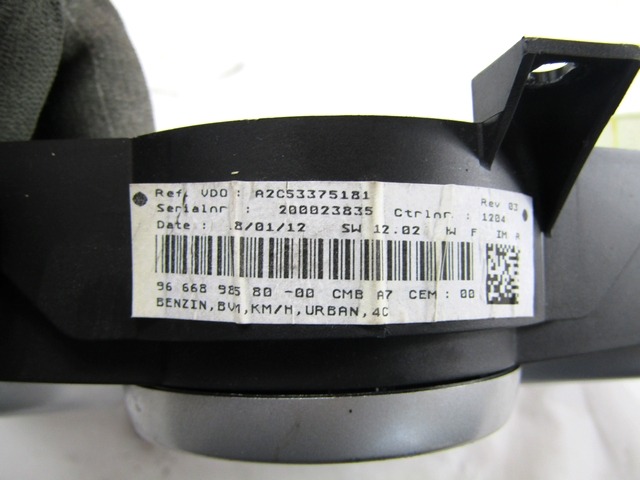KILOMETER STEVEC OEM N. 9666898580 ORIGINAL REZERVNI DEL PEUGEOT 207 / 207 CC R WA WC WD WK (05/2009 - 2015) BENZINA LETNIK 2012