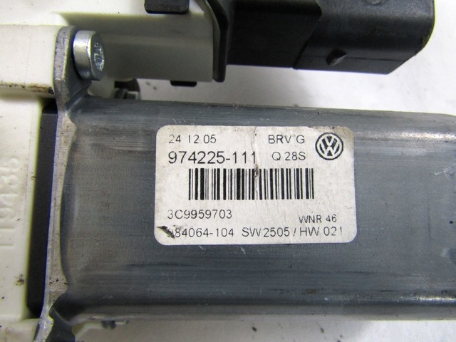 MOTORCEK ELEKTRICNEGA POMIKA ZADNJEGA STEKLA  OEM N. 3C9959703 ORIGINAL REZERVNI DEL VOLKSWAGEN PASSAT B6 3C2 3C5 BER/SW (2005 - 09/2010)  DIESEL LETNIK 2006