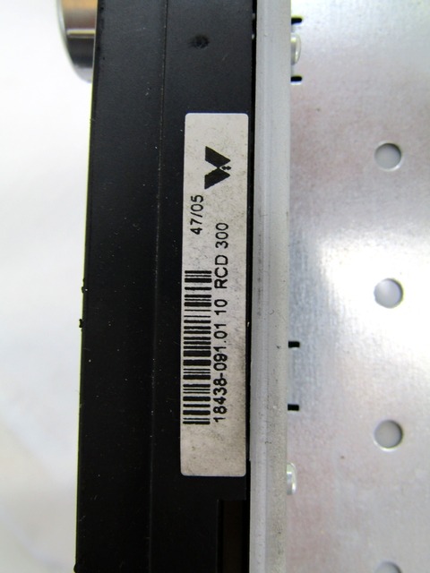 RADIO CD / OJACEVALNIK / IMETNIK HIFI OEM N. 1K0035186G ORIGINAL REZERVNI DEL VOLKSWAGEN PASSAT B6 3C2 3C5 BER/SW (2005 - 09/2010)  DIESEL LETNIK 2006