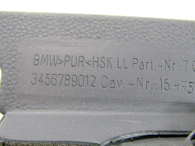 PREDAL ZA DOKUMENTE OEM N. 51169110539 ORIGINAL REZERVNI DEL BMW SERIE 3 BER/SW/COUPE/CABRIO E90/E91/E92/E93 (2005 -2009) DIESEL LETNIK 2008