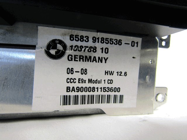 REZERVNI DELI, RADIJSKO-NAVIGACIJSKE NAPRAVE OEM N. 9185536 ORIGINAL REZERVNI DEL BMW SERIE 3 BER/SW/COUPE/CABRIO E90/E91/E92/E93 (2005 -2009) DIESEL LETNIK 2008