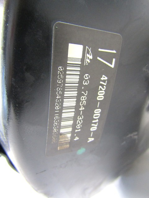 SERVO OJACEVALNIK ZAVOR S PUMPO OEM N. 47200-0D170-A ORIGINAL REZERVNI DEL TOYOTA YARIS P9 MK2 (01/2006 - 2009) BENZINA LETNIK 2006