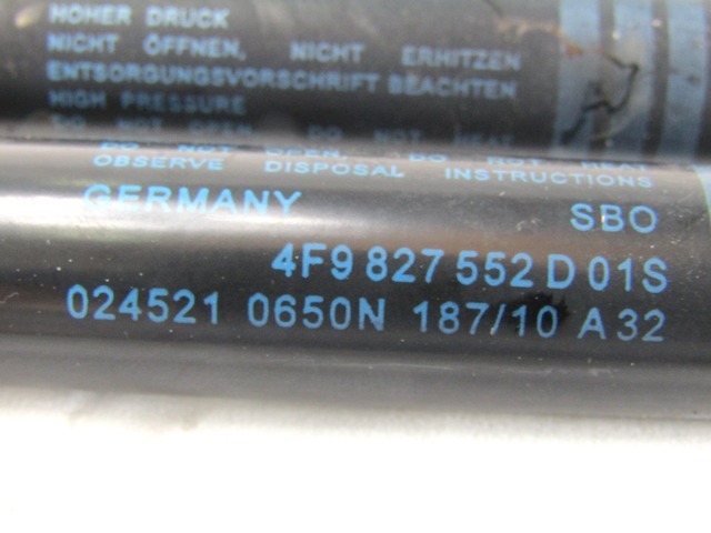 AMORTIZERJI PRTLJAZNIH VRAT  OEM N. 4F9827552D ORIGINAL REZERVNI DEL AUDI A6 C6 R 4F2 4FH 4F5 BER/SW/ALLROAD (10/2008 - 2011) DIESEL LETNIK 2010