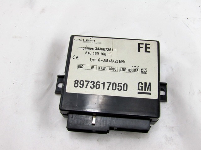 CENTRALNO ZAKLEPANJE OEM N. 8973617050 ORIGINAL REZERVNI DEL ISUZU D-MAX TFR TFS MK1 (2003 - 2008) DIESEL LETNIK 2004
