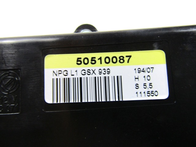 RACUNALNIK VRAT IN STEKEL OEM N. 50510087 ORIGINAL REZERVNI DEL ALFA ROMEO 159 939 BER/SW (2005 - 2013) DIESEL LETNIK 2007