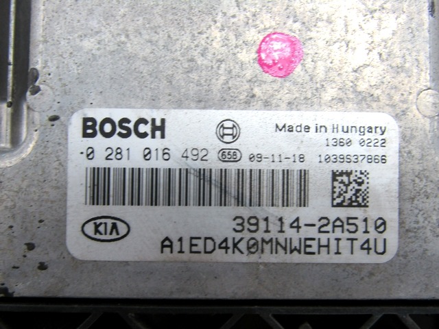 KOMPLET ODKLEPANJE IN VZIG  OEM N. 22496 KIT ACCENSIONE AVVIAMENTO ORIGINAL REZERVNI DEL KIA CEE'D / PRO CEE'D MK1 ED (2006-2012) DIESEL LETNIK 2010