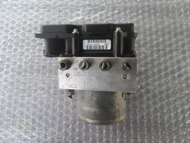 ABS AGREGAT S PUMPO OEM N. 51761005 ORIGINAL REZERVNI DEL FIAT IDEA 350 (2003 - 2008) BENZINA LETNIK 2006