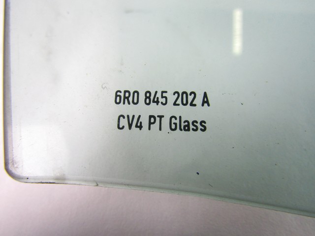 STEKLO SPREDNJIH DESNIH VRAT OEM N. 6R0845202A ORIGINAL REZERVNI DEL VOLKSWAGEN POLO 6R1 6C1 (06/2009 - 02/2014) BENZINA LETNIK 2011