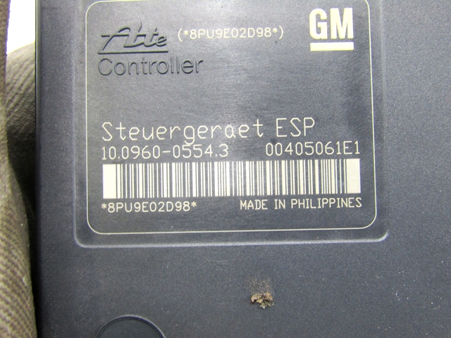 ABS AGREGAT S PUMPO OEM N. 13246535 ORIGINAL REZERVNI DEL OPEL ASTRA H A04 L48 L08 L35 L67 R 5P/3P/SW (2007 - 2010) BENZINA LETNIK 2009