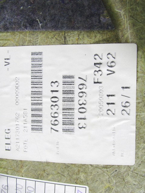 VRATNI PANEL OEM N. PNPSTMBCLASES211SW5P ORIGINAL REZERVNI DEL MERCEDES CLASSE E W211 S211 BER/SW (03/2002 - 05/2006) DIESEL LETNIK 2005