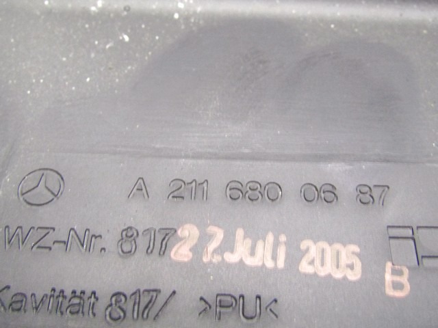 ARMATURNA PLOSCA OEM N. A2116800687 ORIGINAL REZERVNI DEL MERCEDES CLASSE E W211 S211 BER/SW (03/2002 - 05/2006) DIESEL LETNIK 2005