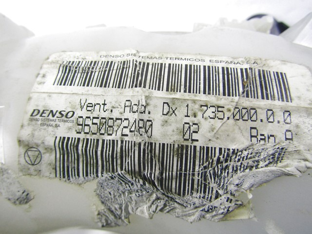 VENTILATOR  KABINE  OEM N. 9650872480 ORIGINAL REZERVNI DEL CITROEN C4 PICASSO/GRAND PICASSO MK1 (2006 - 08/2013) DIESEL LETNIK 2007