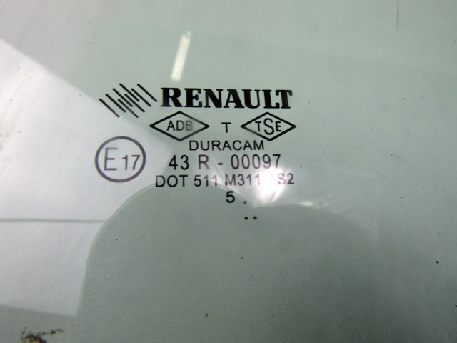 ZADNJA LEVA STEKLO OEM N. 823014602R ORIGINAL REZERVNI DEL RENAULT CLIO BH KH MK4 (2012 - 2019)DIESEL LETNIK 2016