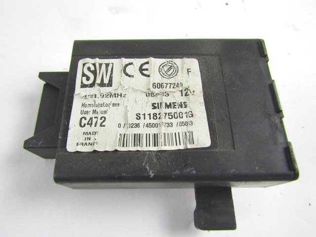 OJACEVALEC AVDIO/RADIO ENOTA  OEM N. 60677249 ORIGINAL REZERVNI DEL ALFA ROMEO 156 932 R BER/SW (2003 - 2007)DIESEL LETNIK 2005