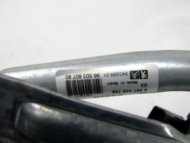 MOTORCEK PREDNJIH BRISALCEV OEM N. 9650380780 ORIGINAL REZERVNI DEL PEUGEOT 207 / 207 CC R WA WC WD WK (05/2009 - 2015) DIESEL LETNIK 2012
