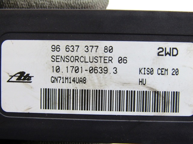 ESP OEM N. 9663737780 ORIGINAL REZERVNI DEL PEUGEOT 207 / 207 CC R WA WC WD WK (05/2009 - 2015) DIESEL LETNIK 2012