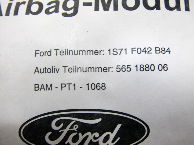 AIRBAG SOPOTNIK OEM N. 1S71F042B84 ORIGINAL REZERVNI DEL FORD MONDEO B5Y B4Y BWY MK2 BER/SW (2000 - 2007) DIESEL LETNIK 2002