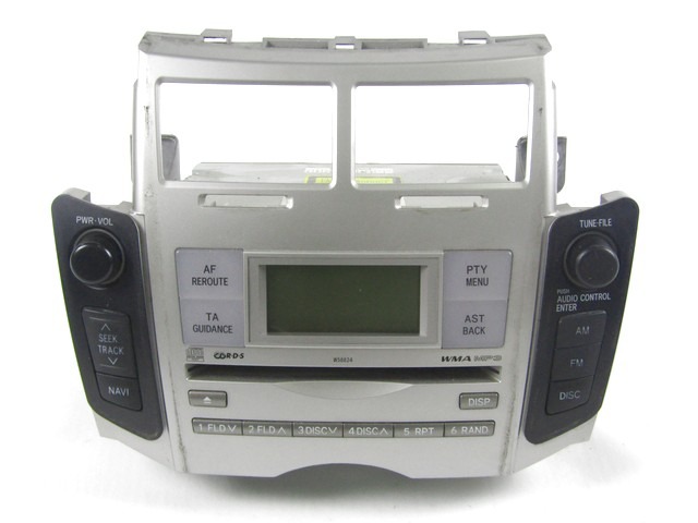 RADIO CD / OJACEVALNIK / IMETNIK HIFI OEM N. 86120-0D210 ORIGINAL REZERVNI DEL TOYOTA YARIS P9 MK2 (01/2006 - 2009) BENZINA LETNIK 2007