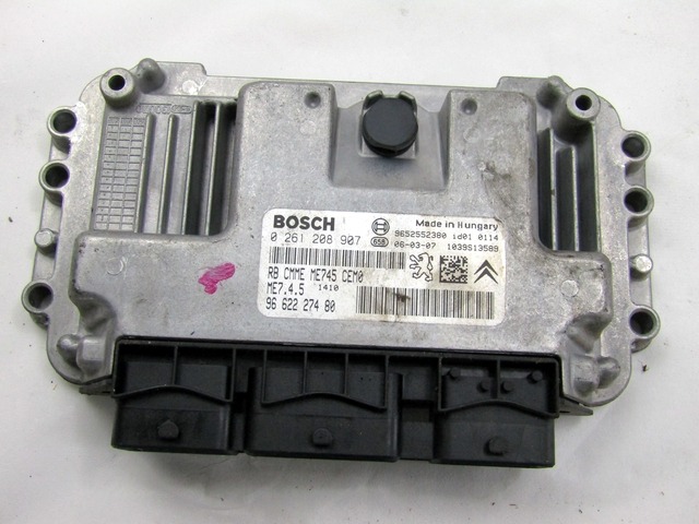 KOMPLET ODKLEPANJE IN VZIG  OEM N. 18613 KIT ACCENSIONE AVVIAMENTO ORIGINAL REZERVNI DEL CITROEN C2 (2004 - 2009) BENZINA LETNIK 2006