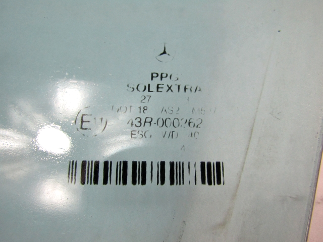 STEKLO SPREDNJIH LEVIH VRAT OEM N. A2117250310 ORIGINAL REZERVNI DEL MERCEDES CLASSE E W211 S211 BER/SW (03/2002 - 05/2006) DIESEL LETNIK 2003