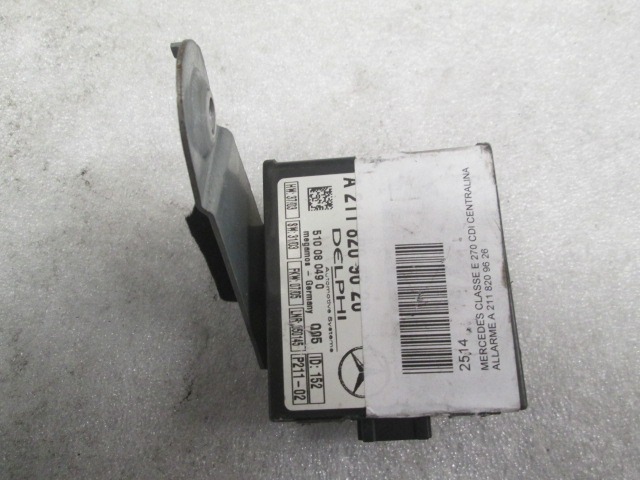 RACUNALNIK AVTOALARMA/BLOKADA MOTORJA OEM N.  ORIGINAL REZERVNI DEL MERCEDES CLASSE E W211 S211 BER/SW (03/2002 - 05/2006) DIESEL LETNIK 2006